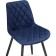 Stol on a metal frame Baoine used metal/velor, black/blue 50x55x83 cm