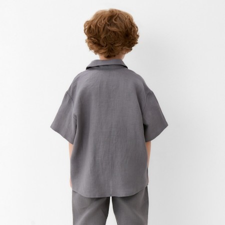 Board for the boy KAFTAN LINEN, p. 34 (122-128), gray-3