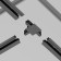 Connector T-shaped for the built-in track system Technical TRA002CT-11B, 13x9.5x2 cm, black color
