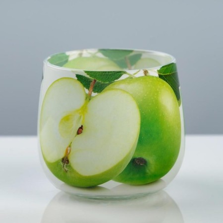 Aromatic candle in a glass "Green Apple", 8 × 7.2 cm-1