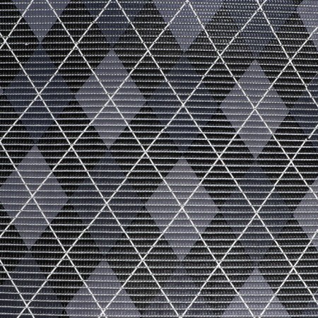 Bathroom rug "rhombus", width 65 cm, roll 15 m, gray-black color-1