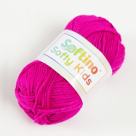 Yarn 100% acrylic "Softy Kids" 90m ± 5m 50 g color 28 bright pink-1