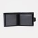 Male purse on a button, for bills, for cards, for coins, black color