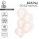 Latex balloon 12 ", transparent, crystal, set of 100 pcs., Orange color