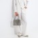 Bag-clate without fastening, silver color