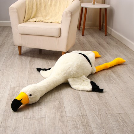 Soft toy "Flamingo", 160 cm, white color