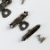 Castle metal for bronze casket + nails. set 10 pcs 1.5x2.7 cm