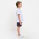 Set for a boy (T -shirt, shorts) minku white color/graphite, height 122