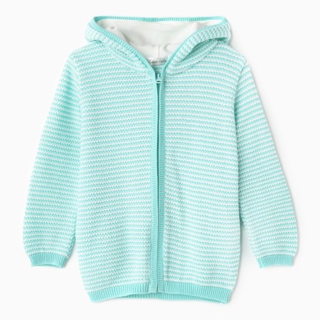 Kit for children (jumper, trousers), menthol/white color, height 62 cm-1