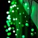 Girlyanda "Furmy" 4 × 0.6 m, IP44, dark thread, 180 LED, Green glow, 8 modes, 220 V