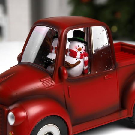 LED figure "Snowman machine" 22 × 11 × 9 cm, plastic, AAX3 batteries (not in the kit), USB, glow warm white-2