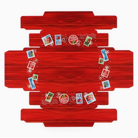 Box for sweets "Parcel", 20 x 15 x 5 cm, New Year-8