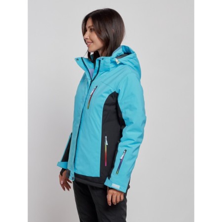 Ski jacket female, size 42, blue color-1