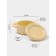 A baking pot “Sephir”, 250 ml, 15 × 10.5 × 6.3 cm, with handles, with a lid, ceramic, yellow