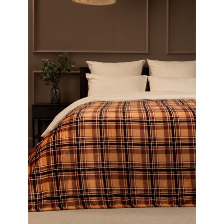 Texrepublic blanket, size 150x200 cm, brown color-2