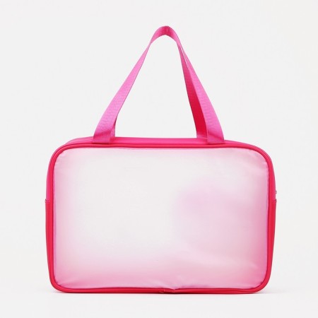 Lightning cosmetic bag, raspberry color-1