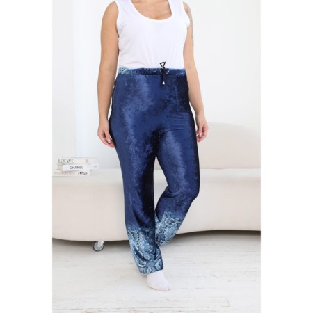 Female suit, size 52, blue color-12