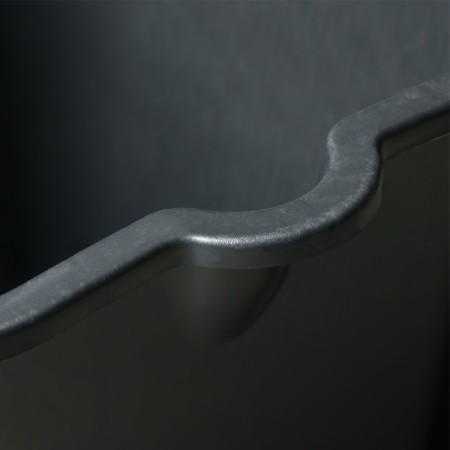 Construction bucket, 12 l, rubber -plastics, square with a nose-5