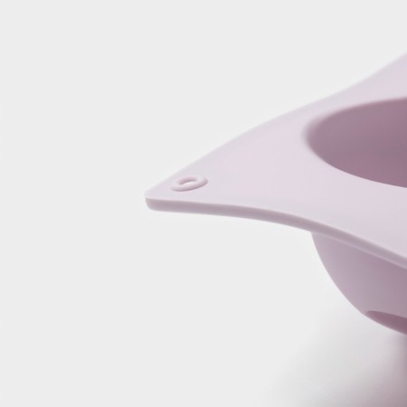 Baking uniform “Puding”, silicone, 6 cells, 29.3 × 17 × 4.5 cm, lilac color-4