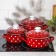 Set of pots "Monica", 3 subjects: 1.5 l, 2 l, 3 l, enameled covers, induction