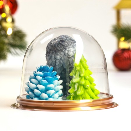 Figure soap - set "owl, Christmas tree, bump" 120gr-4