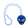Holder for the nipple - dummy "God's cow", on the chain, the color is blue