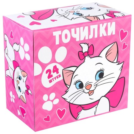 Plastic rectangular sharpener, aristocrats cats-1