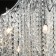 Ellegia chandelier, size 74x100x74 cm, 40W 8xg9 IP 20