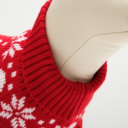 Sweater "Bones-snow", size 8 (DS 20-23, OG 25-32, Osh 16-19 cm), red-3