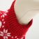 Sweater "Bones-snow", size 8 (DS 20-23, OG 25-32, Osh 16-19 cm), red