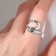 The ring "minimal" the arc, the color is silver, dimensionless