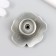 Handle for the casket Metal "Pion" Elevated silver 3.9x4.4x2.5 cm