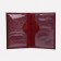 Cover for passport, burgundy color