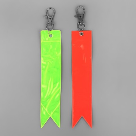 The reflective element "Flag", 15 × 3 cm, yellow/orange color-6