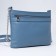 Bag Cross-Bodi with a zipper, blue color