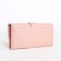 Women's wallet on the button, pink color