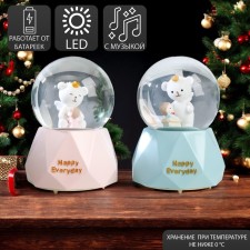 Souvenir Polystone Water Ballion Music, Light 