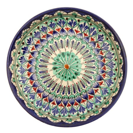 Largan Rishtan ceramics "Patterns", 25 cm, blue, mix-7