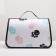 Bag - Frame Animal Carriage, 40 x 25 x 25 cm, white with paws