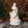 Snow Maiden "in a fluffy fur coat, with a flashlight" moves, with a backlight, 40x20 cm, milk