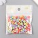A set of beads for creativity plastic "Hearts and stars" Color 20 g 0.4x0.7x0.7 cm