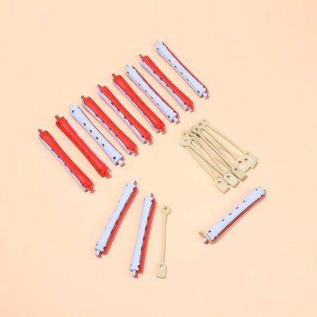 Bigudis "Connecting", d = 1 cm, 9 cm, 12 pcs, color mix-1