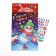New Year's mosaic with rhinestones on the postcard "New Year! Snowman"