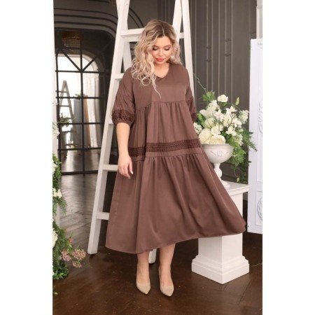Women's dress, size 50, brown color