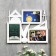 Photo frame Plastic in 3 photos 10x15 cm "ruler and compass" white 28x34x3 cm