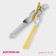 Knife canned share "original", 16 cm, yellow color
