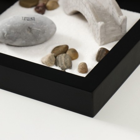 Garden of Zen Stones "Stone Bridge" Sand 16.5x16.5x4 cm-3