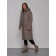 Coat insulated two -sided female, size 48, brown color