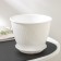 Flower pot with the pallet "Corsica", 1.8 l, d = 17, white color