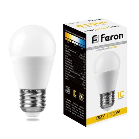 LED LED Feron, "Shar" E27, 11 W, 230 V, 2700 K